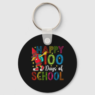 Llavero 100 Días De Escuela Colorida Lápiz De Pescado