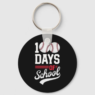 Llavero 100 días de escuela de béisbol 100 días niños