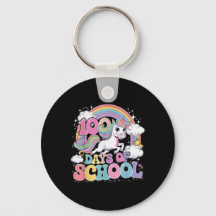 Llavero 100 Días De Escuela En Unicornio