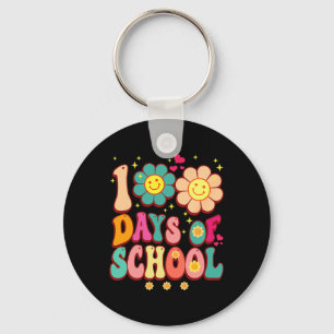 Llavero 100 días de escuela Groovy Retro 100 días de profe