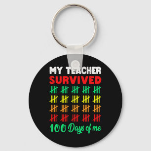 Llavero 100 días de escuela Tee Kids 100th Day of School C