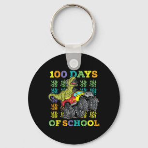Llavero 100 Días De Escuela Trex 100 Días Más Inteligente 