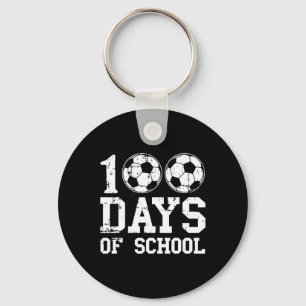Llavero 100 Días De Fútbol Escolar Para Maestros Y Niños