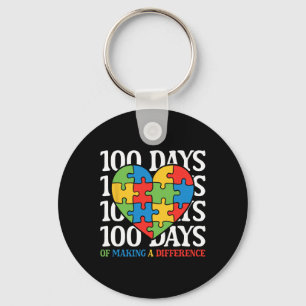 Llavero 100 Días De La Escuela Conciencia Del Autismo Sped