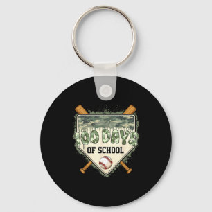 Llavero 100 Días De La Escuela Placa De Home Camo Béisbol