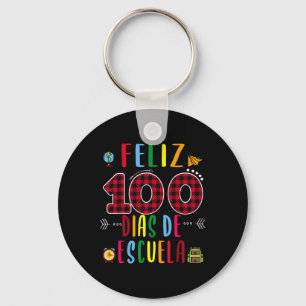 Llavero 100 Dias De La Escuela Tee 100 Días De Escolaridad