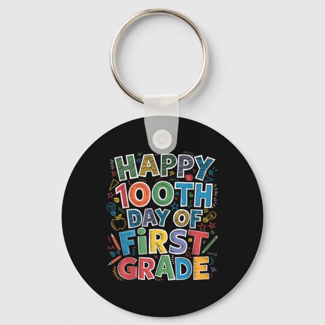 Llavero 100 Días de los niños del primer grado 100 (Anverso)