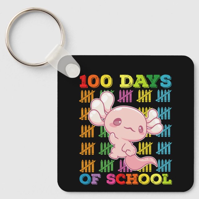 Llavero 100 Días De Maestría En La Escuela Axolotl (Anverso)