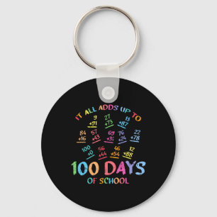 Llavero 100 Días De Matemáticas De La Escuela Suma 100º Ma