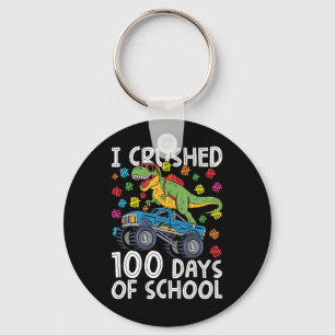 Llavero 100 Días De Monstruo Escolar Camión T-rex 100 Día 