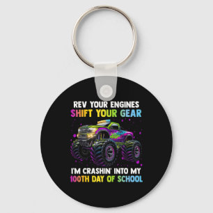 Llavero 100 días de montura escolar Camioneros 100 días de