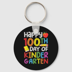 Llavero 100 Días De Niños Maestros De Jardín De Niños 100 