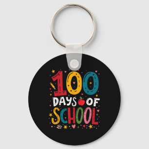 Llavero 100 Días De Profesores Escolares Niños 2025 100