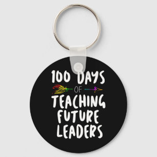 Llavero 100 días de regalo de diseño escolar para profesor