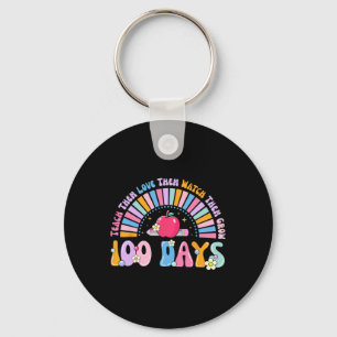 Llavero 100 Días De Retro Al Arcoiris 100 Días De Scho