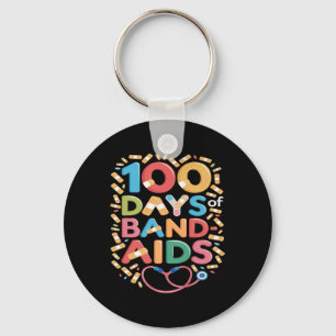 Llavero 100 Días De Tiritas - Enfermera Escolar 100 Días D