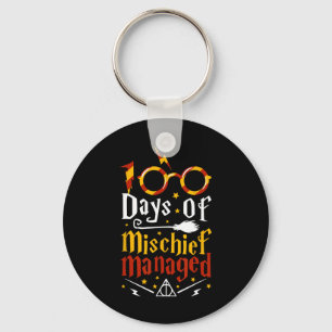 Llavero 100 días de travesuras manejaron 100 días de clase