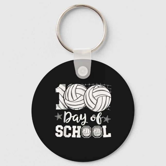 Llavero 100 Días De Voleibol Escolar 100 (Anverso)