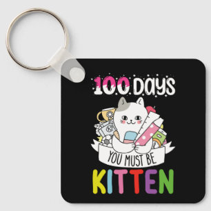 Llavero 100 Días Debes Ser Gato Gatito De La Escuela