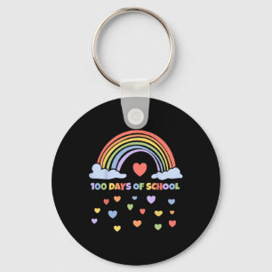Llavero 100 días del arcoiris de los niños maestros
