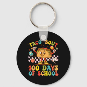 Llavero 100 días del profesor Taco Bout Retro Groovy