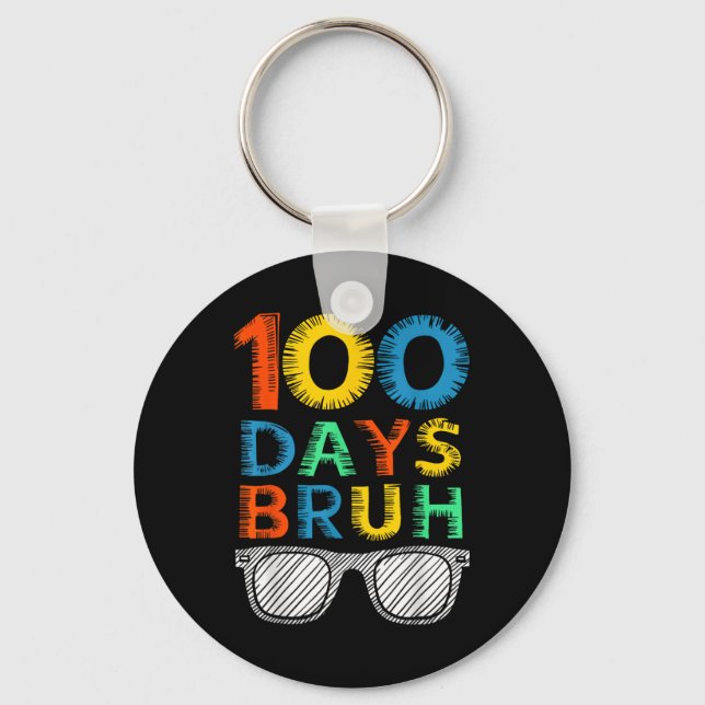 Llavero 100 Días Escolares 100º Día De La Escolaridad (Anverso)