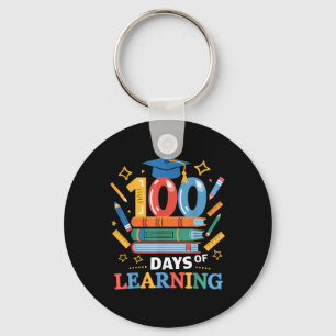 Llavero 100 Días Escolares 100 Días De Aprendizaje