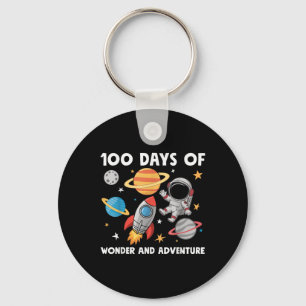Llavero 100 Días Escolares Astronautas Niños 10