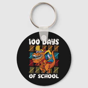Llavero 100 Días Escolares Dinosaurio T-rex Dino Niños 1