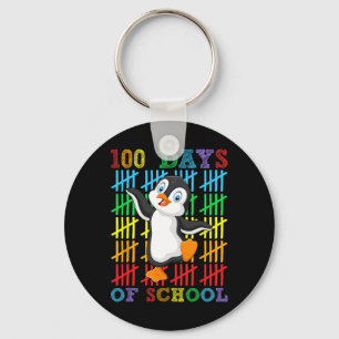 Llavero 100 Días Escolares Pingüino Chicas de Amante 100