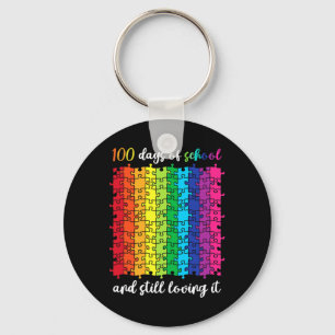 Llavero 100 Días Escolares Y Todavía Me Encanta Feliz