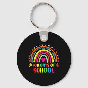 Llavero 100 días felices del arcoiris de 100 profesores es