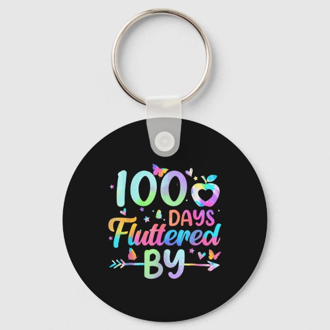 Llavero 100 Días Fluidos Por - 100º Día De Enseñanza (Anverso)