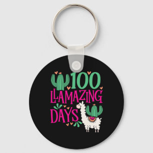 Llavero 100 Días Llamativos De La Escuela - Chicas Y Enseñ