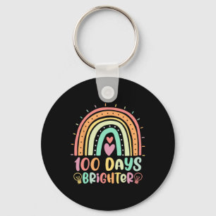 Llavero 100 días más brillante arcoiris feliz 100 días de