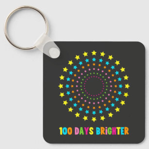 Llavero 100 días más brillantes del centésimo día de clase