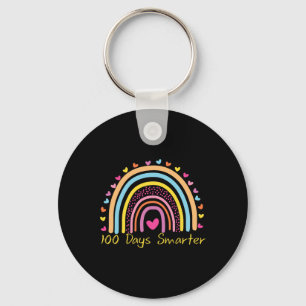 Llavero 100 Días Más Inteligentes En El Arcoiris