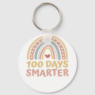 Llavero 100 días más inteligentes para el arco iris escola
