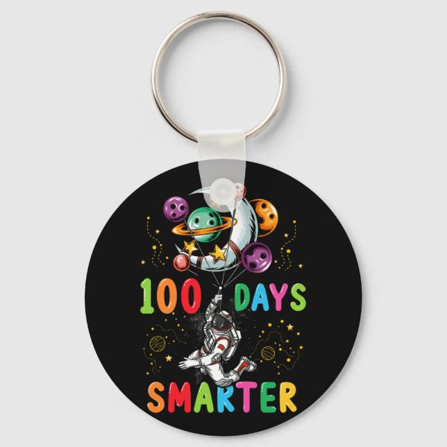 Llavero 100 días más inteligentes para el astronauta escol (Anverso)