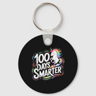 Llavero 100 días niños Chicas más inteligentes Unicorn 100