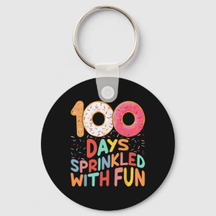 Llavero 100 Días Rodeados De Divertidos Amantes De Donut G
