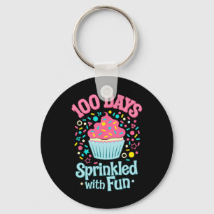 Llavero 100 días salpicados con camiseta divertida de past