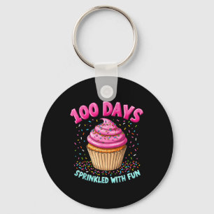 Llavero 100 días salpicados con tarta divertida 100 días d