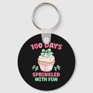 Llavero 100 días salpicados con tarta divertida 100 días d