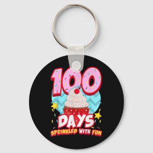 Llavero 100 días salpicados con tarta divertida 100 días d