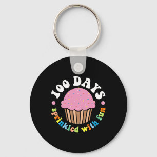 Llavero 100 días salpicados con tarta divertida 100 días d
