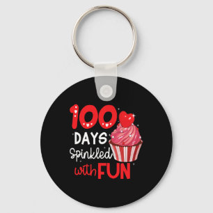 Llavero 100 días salpicados con tarta divertida 100 días d