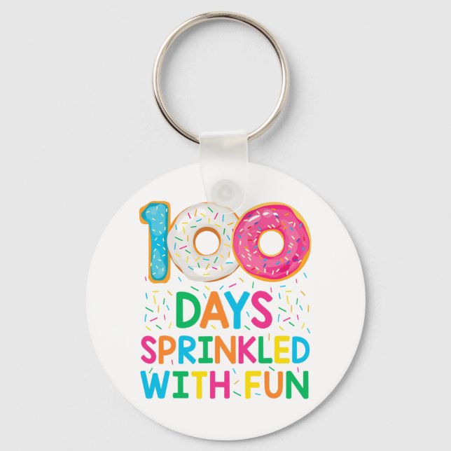 Llavero 100 días salpicados de diversión con el profesor d (Anverso)