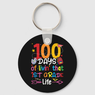Llavero 100 días viviendo esa vida de 1er grado Chico Chic