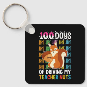 Llavero 100 Días Volviendo Loco a Mi Profesor de Ardilla